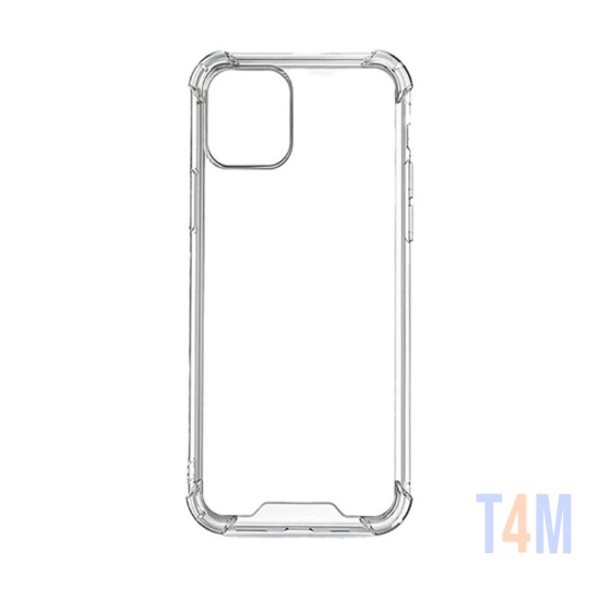 Funda de Silicona con Esquinas Duras para Apple iPhone 12 Transparente